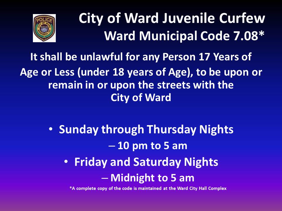 Picture of Juvenile Curfew Rules