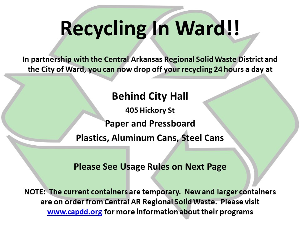 Location of Recycling in Ward